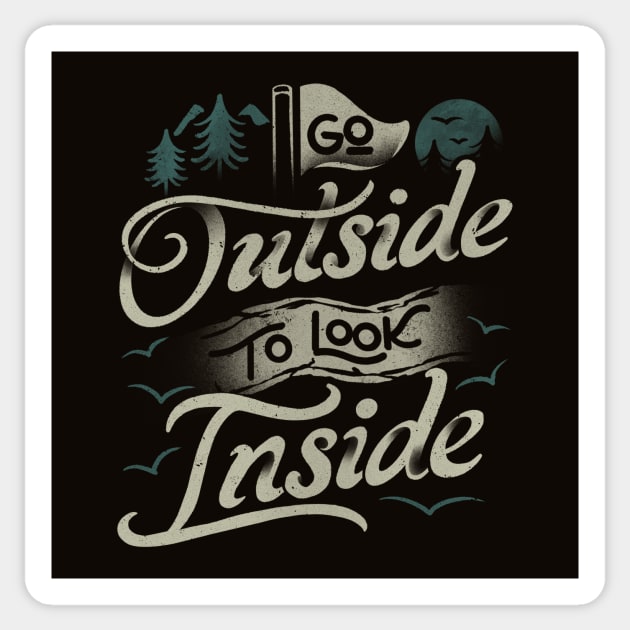 Go Outside To Look Inside II by Tobe Fonseca Sticker by Tobe_Fonseca